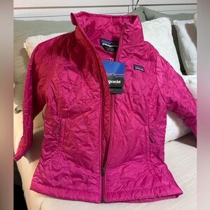 Patagonia Girls size 7/8 Nano Puff Pink Jacket